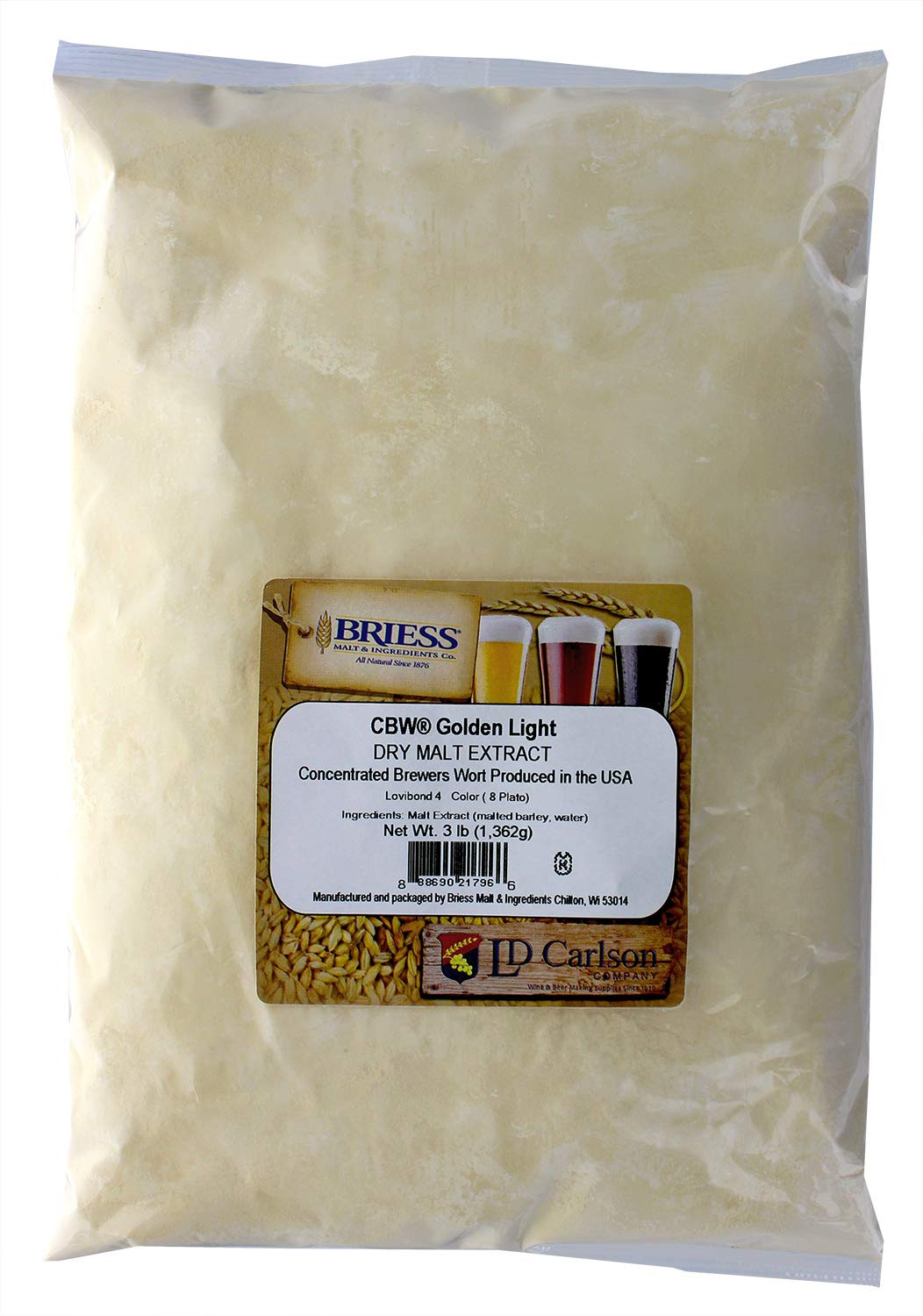 HOZQ8-875 Dried Malt Extract- Golden Light- 3 Lb. gallery