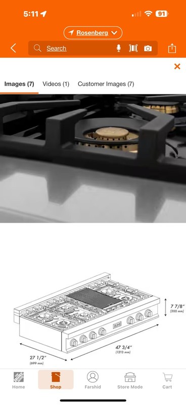 Burner Front Control Gas Cooktop gallery