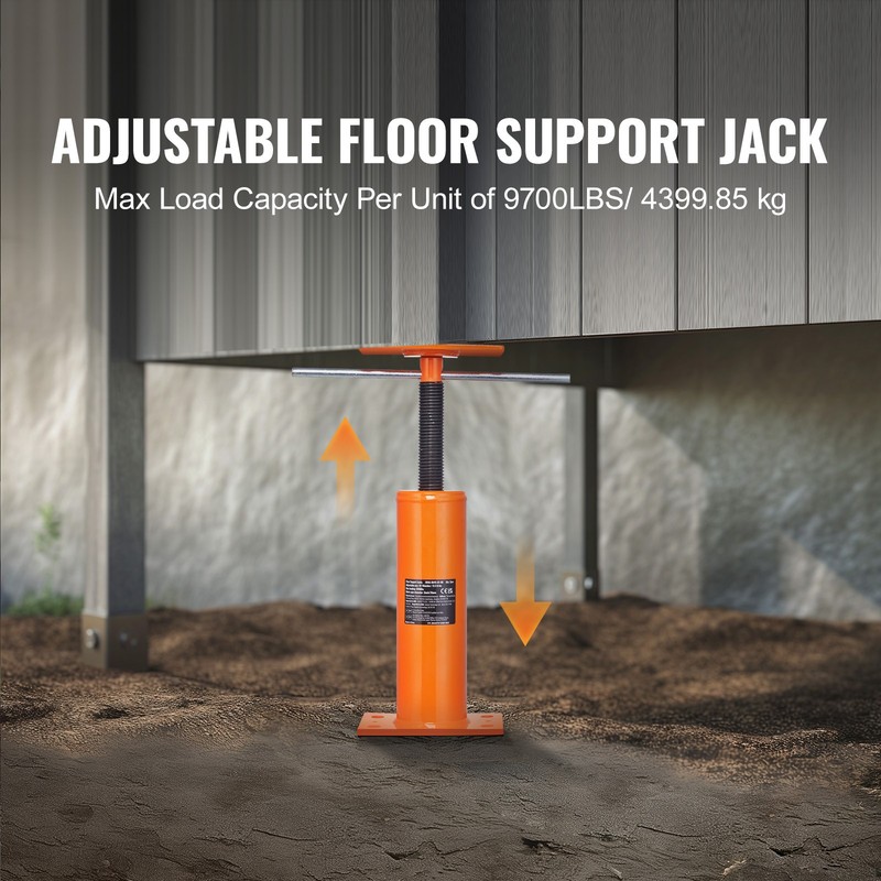 VEVOR 2PCS Adjustable Floor Jack Post House Floor Leveling Lift 12"-16" Height gallery
