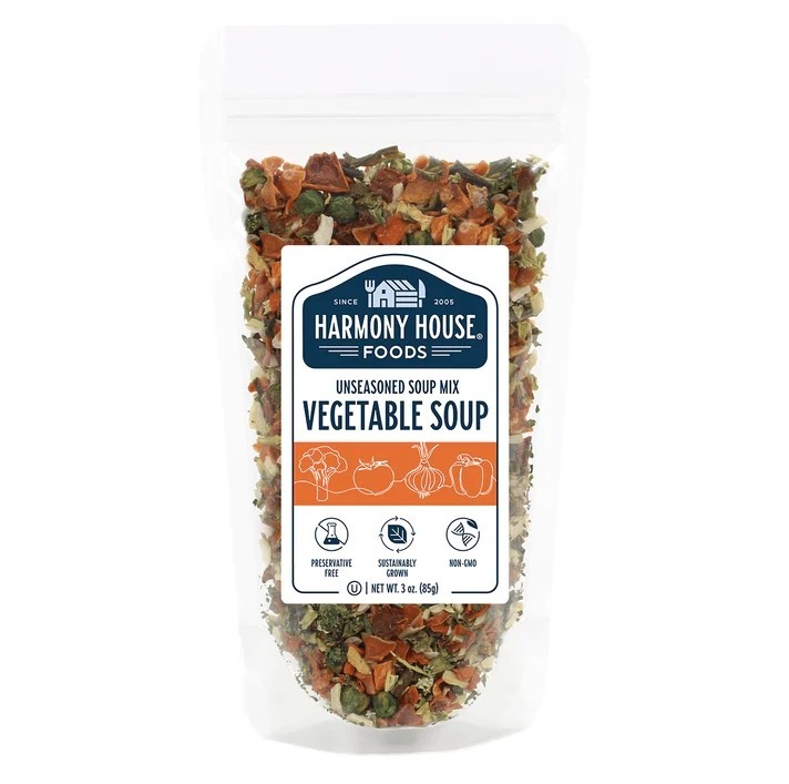 Dried Vegetable Soup-Our ZIP SIZE contains a FULL CUP of our Premium Vegetarian. gallery