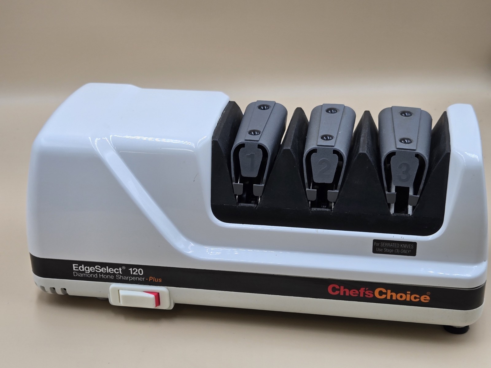 Chefs Choice Edge Select 120 Diamond Hone Knife Sharpener Missing One Foot Pad gallery
