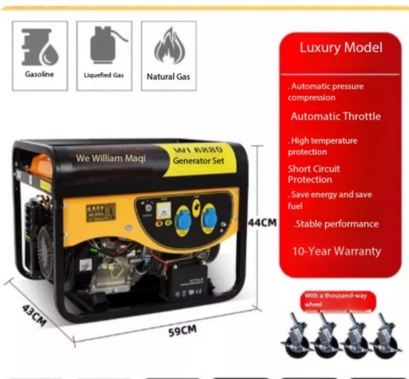 Gasoline Generator 220V Single-Phase 3KW/5KW/6KW/8KW/10KW Three-Phase 380V gallery