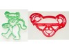 DANCING TEDDY BEAR FULL BODY AND FACE 1960S ROCK MUSIC COOKIE CUTTER PR1439 gallery