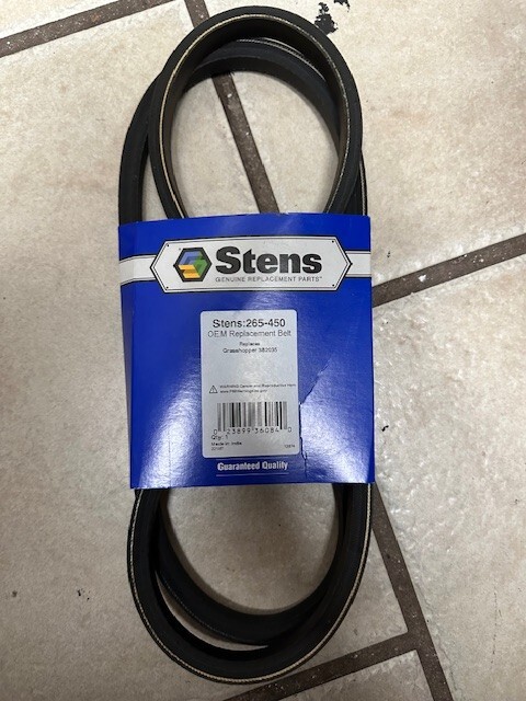 STENS Part # 265-450 REPLACEMENT BELT FOR GRASSHOPPER 382035 gallery