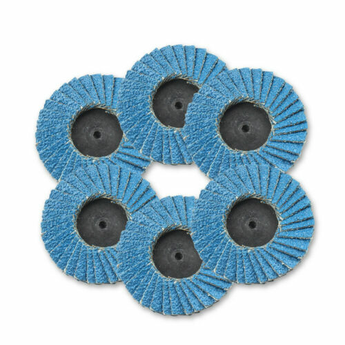 10PC Quick Change 2 inch Roll Lock Flap Sanding Disc 40-120 Grit for Die Grinder gallery