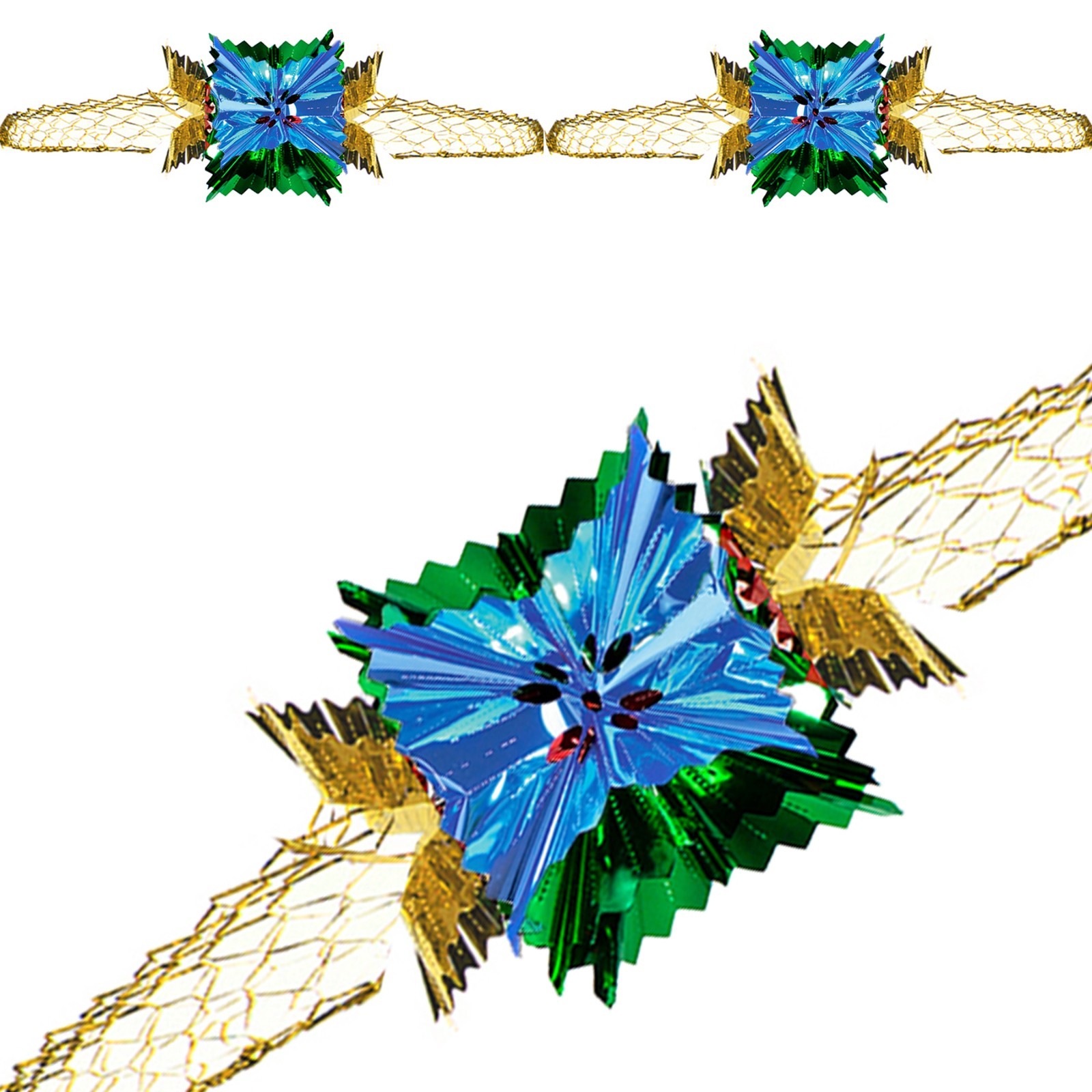 Christmas Foil Ceiling Decorations Multicolour - Choose Design gallery