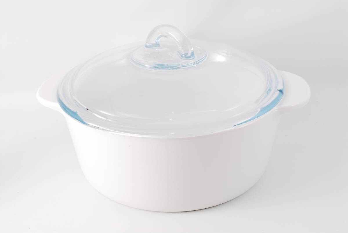 Pyrex Pyroflam Cocotte Steamer Set 2000mL φ200 × 80mm Vitro-Ceramic P25U000 gallery