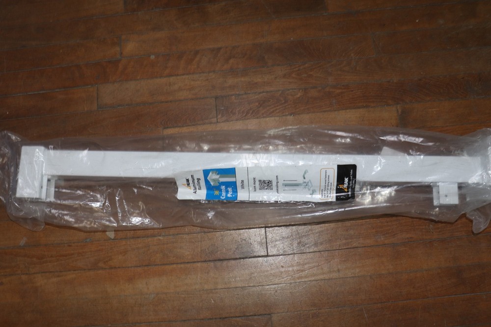 Peak Deck Railing Corner Post Kit White Aluminum 36 H x 4 W 36020