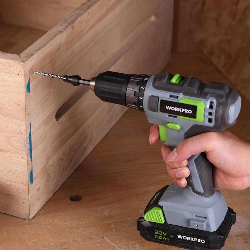 WORKPRO 5PC HSS Countersink Drill Bit M2 4Flute Woodworking Pilot Screw Hole Set gallery