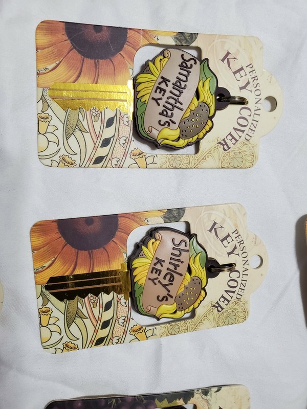 PERSONALIZED KEY COVERS NAMES THAT START WITH K & S & R gallery