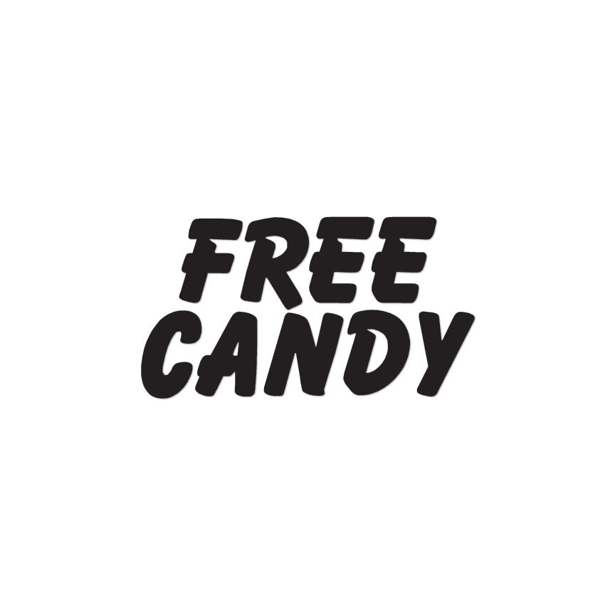 Free Candy - Vinyl Decal Sticker - Multiple Color & Sizes - ebn1823 gallery