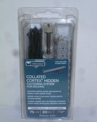 Collated Cortex Hidden Fastening System for Veranda Decking 2-1/2″ Stone Gray