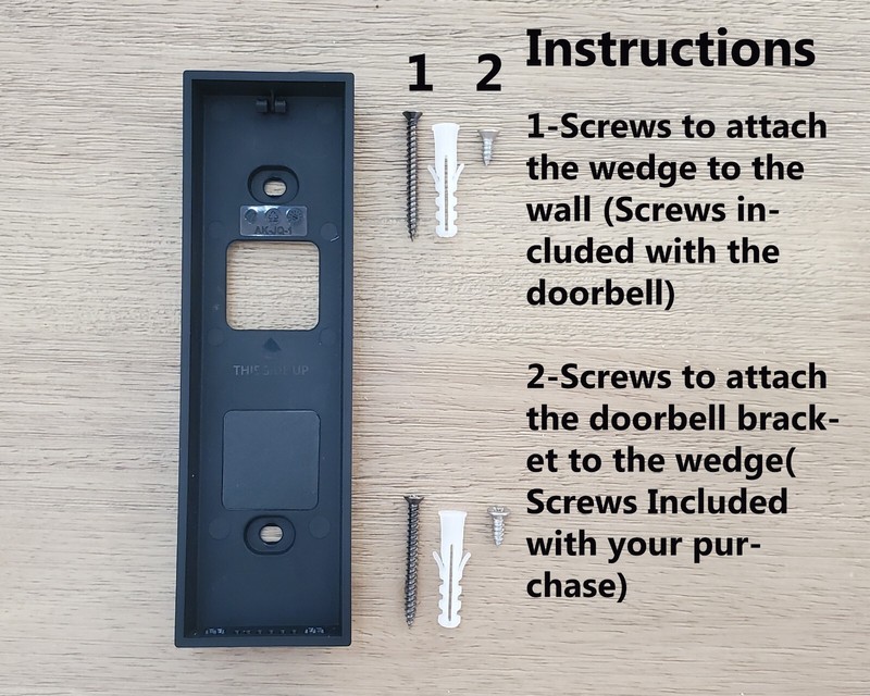 eufy Doorbell E340 Wedge Angle Bracket 15 30 45 60 75 90 Degree UV Resistance gallery