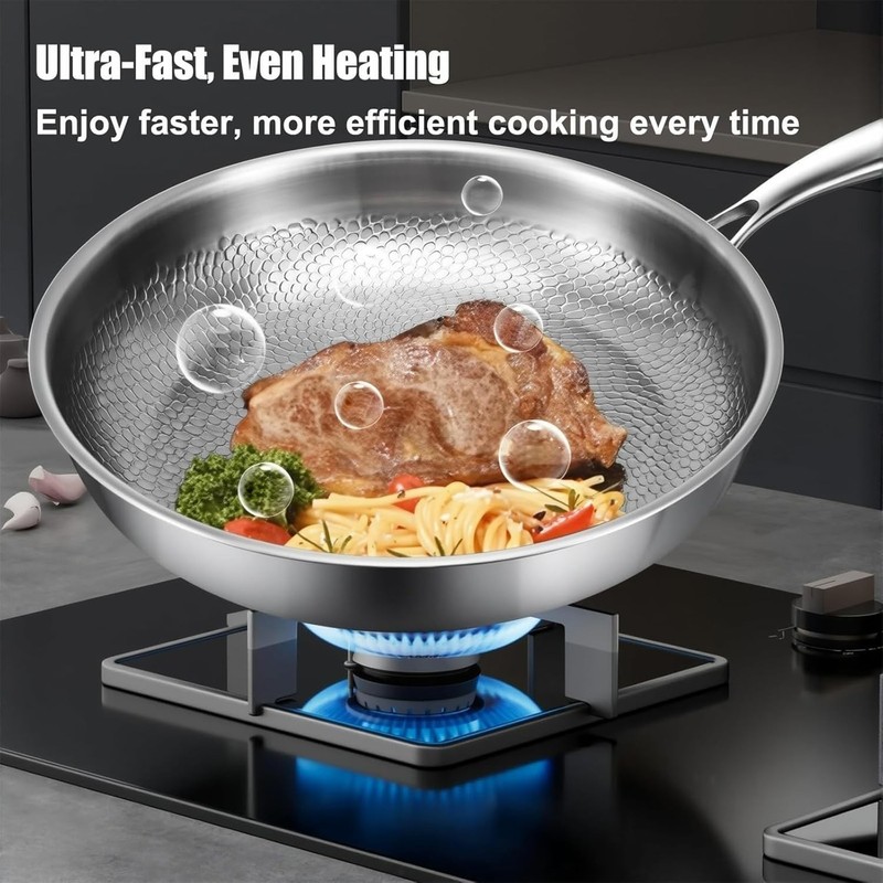 Titanium Hammered Pan Pro Multifunctional Scratch-Resistant Non Stick ( No Lid ) gallery