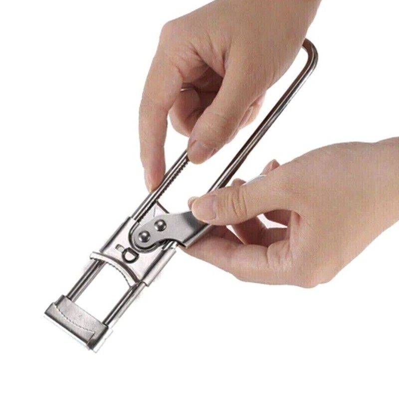2X Adjustable Multifunctional Stainless Steel Can Opener Jar Lid Gripper New gallery