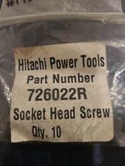 ONE Hitachi Socket Head Screw Shoulder 726022R For NV50AP2, NV50AP Nailer. #195