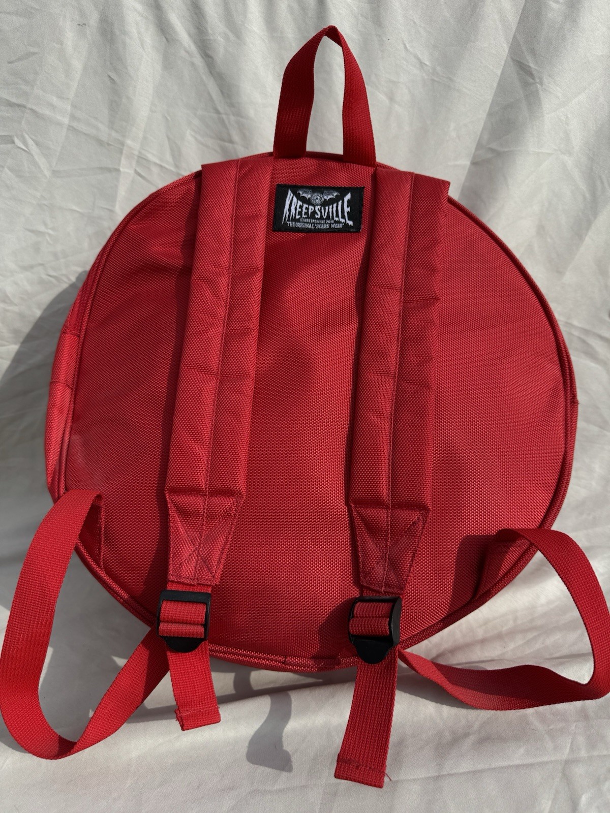 Red KREEPSVILLE backpack (used once)  2