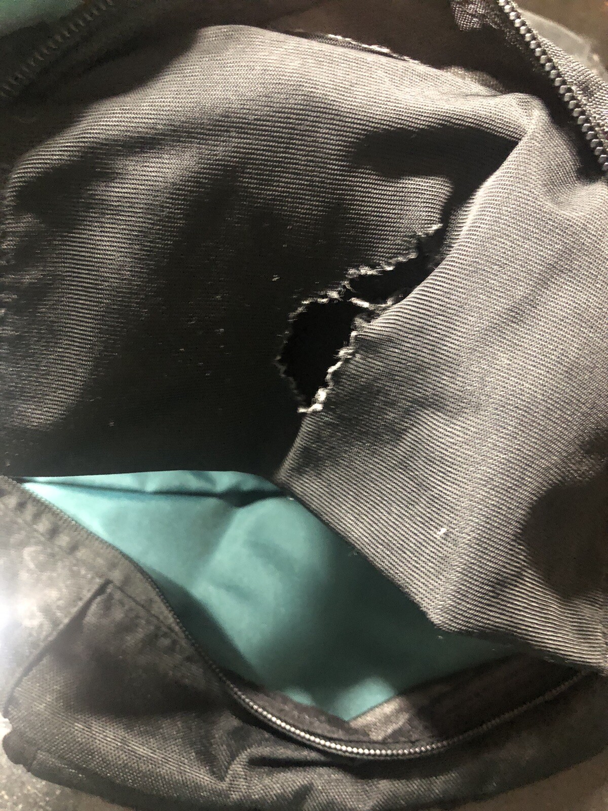 DAKINE 17 Inch Backpack- Black With Teal Stitching -Used 5