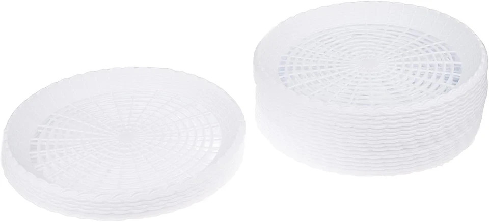 24 Pack Reusable Plastic Paper Plate Holders Heavy Duty Woven Paper Plate Holder gallery