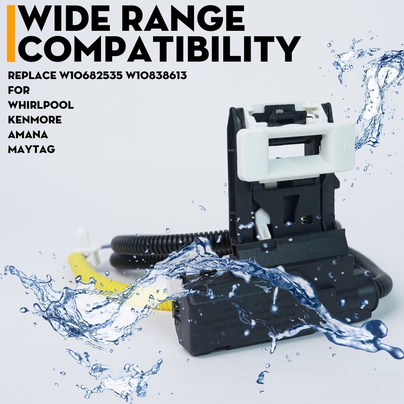Lid Lock Switch Compatible with Whirlpool WTW4800BQ0 WTW4800BQ1 WET4027HW0 gallery
