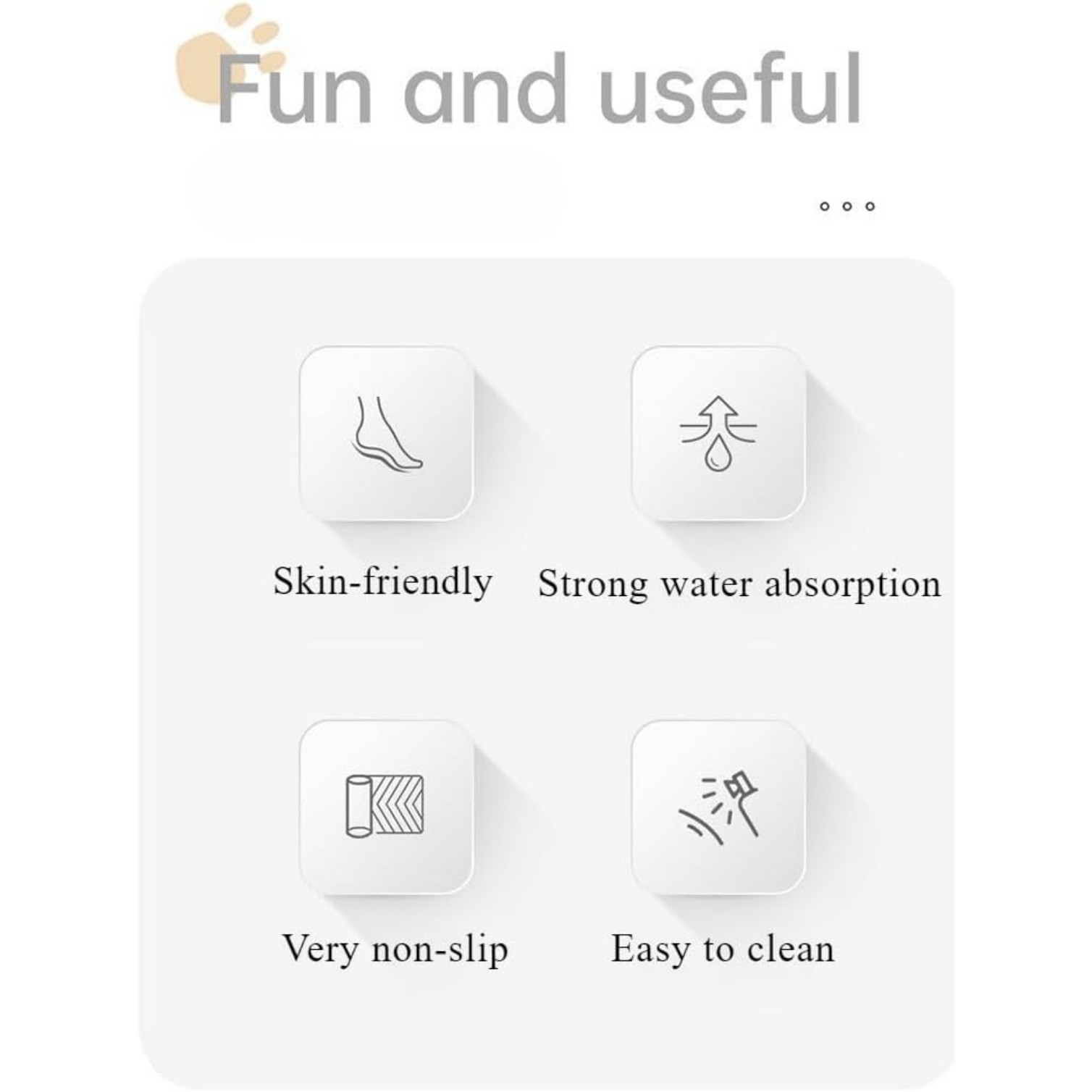 Super Absorbent Bath Mat, Rubber Non-Slip Bottom, Easy to Clean Bathroom Rugs gallery