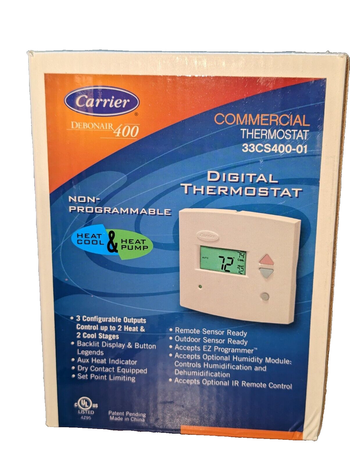 Carrier Digital Programmable Thermostat 33CS400-01 DEBONAIR 400 , New gallery