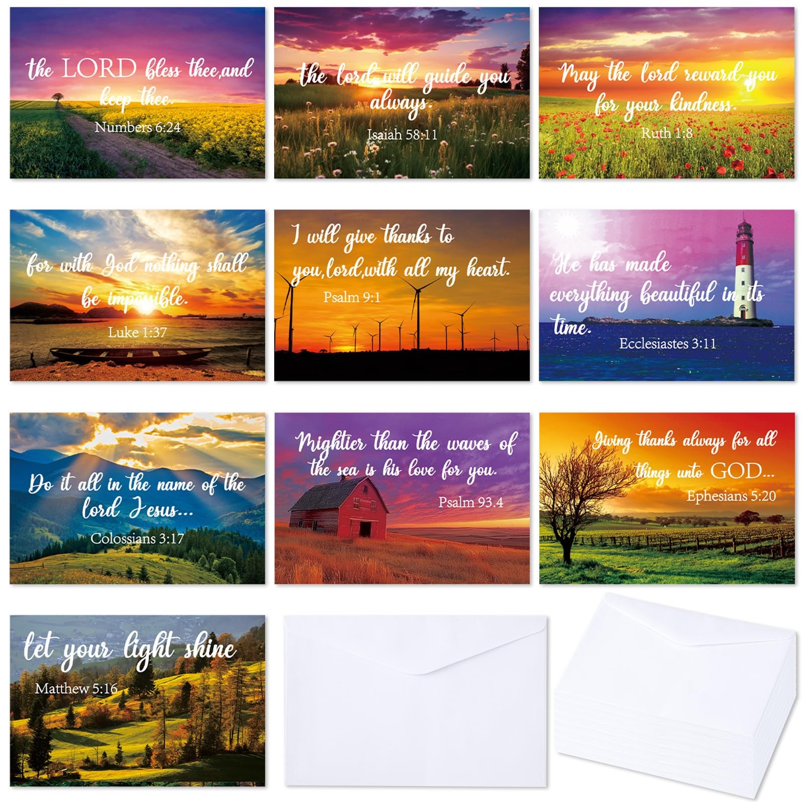 CHUNNIN 24 Pack Religious Thinking of You Cards Bulk 6 x 4 inches, Multicolor gallery