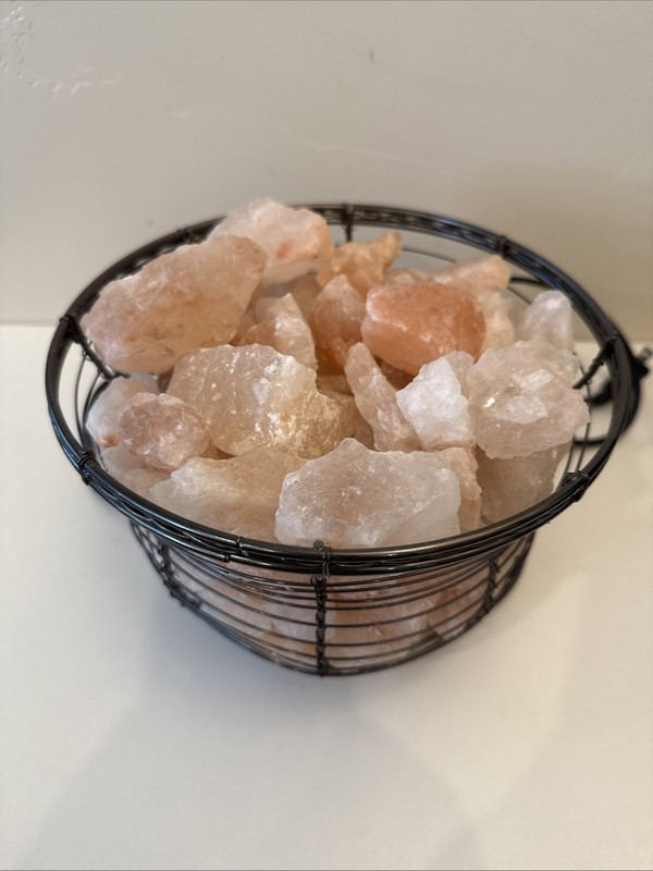 Himalayan Salt Lamp Adjustable Settings Healing Calm Atmosphere Works gallery