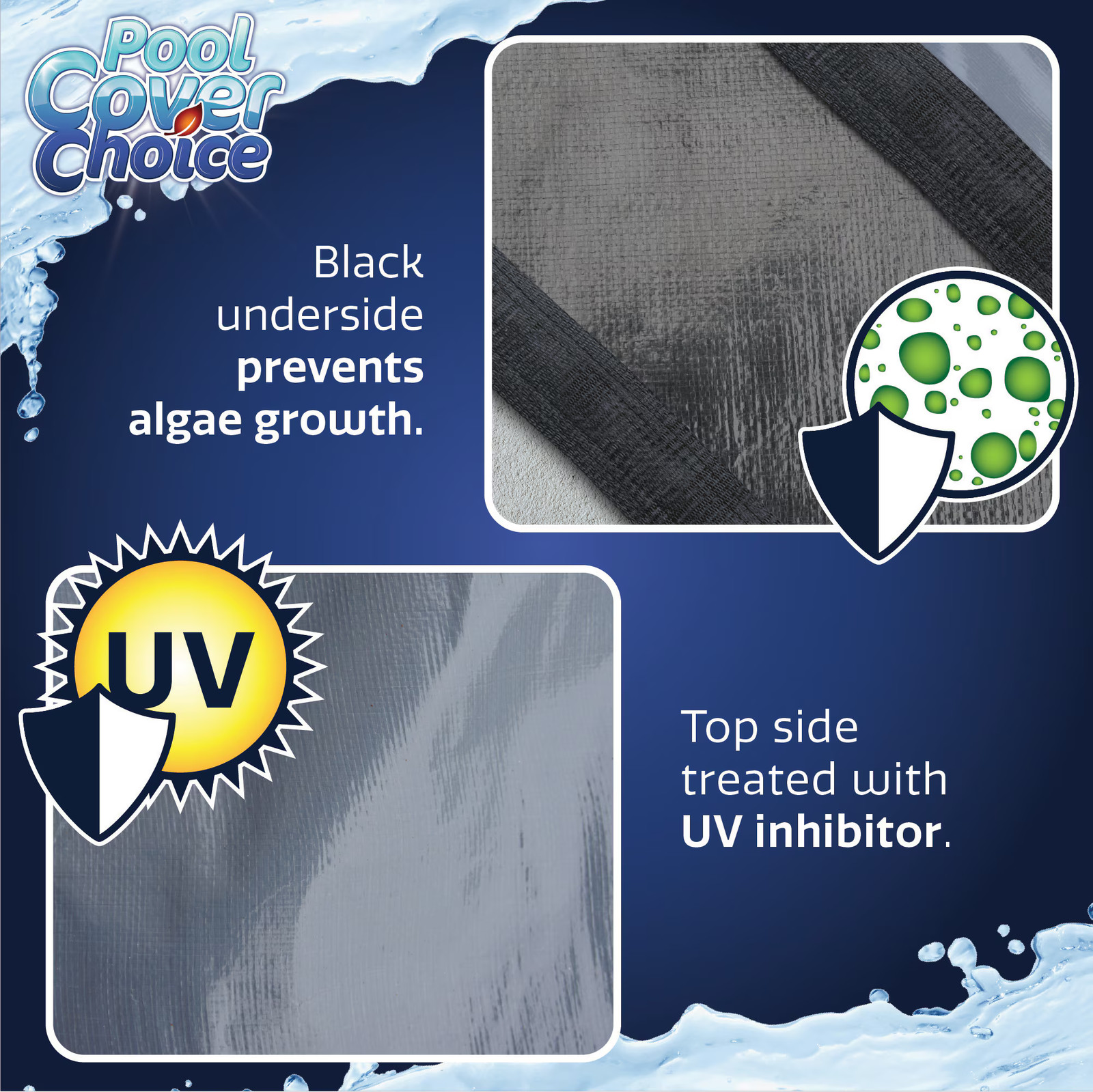 PoolCoverChoice Winter Swimming Pool Cover for 12 ft x 24 ft Rectangular Pool gallery