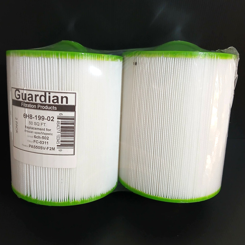 Guardian 6H8-199-02 Artesian Spa Filter 2pk (Pleatco PAS50SV-F2M Unicel 6CH-502) gallery