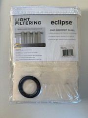 Eclipse Light Filtering Grommet Panel Curtain 52in x 108in Ivory