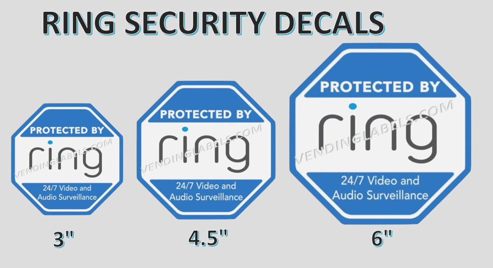 Ring Doorbell Decal Sticker Security Camera Door Window Decal gallery