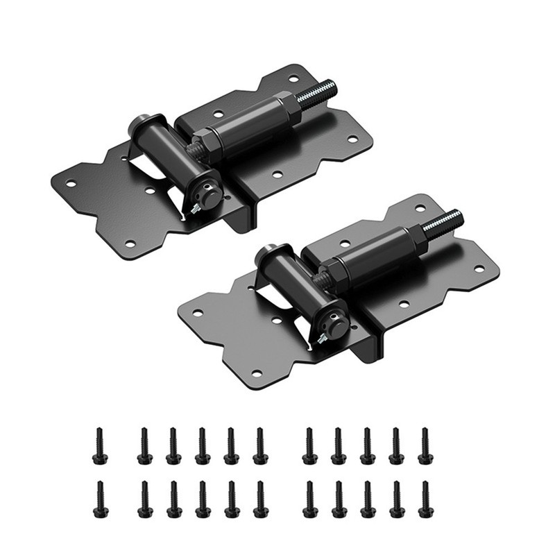 Spring-Actuated Gate Hinges with Adjustable Damping for Controlled Closing gallery