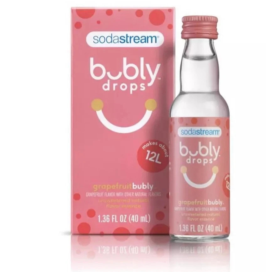 SodaStream Bubly Drops, GRAPEFRUIT Unsweetened Natural Flavor , EXP:06/28/2026 gallery