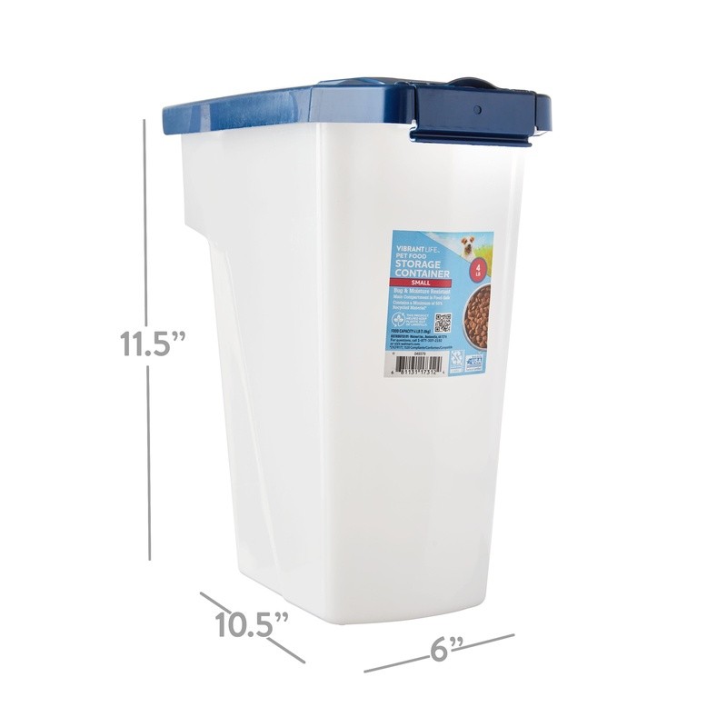 Plastic Dog Food Storage Container W/ Locking Lid Bug Moisture Resistant New gallery