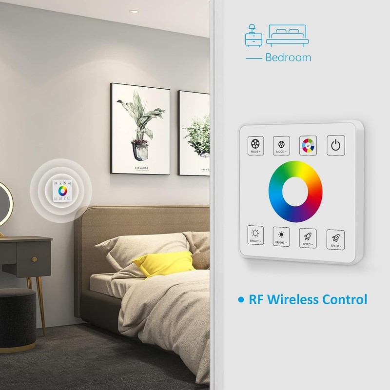 RGB LED Strip Controller RF Wireless Remote Control 5050 3528 Touch Panel Dimmer gallery