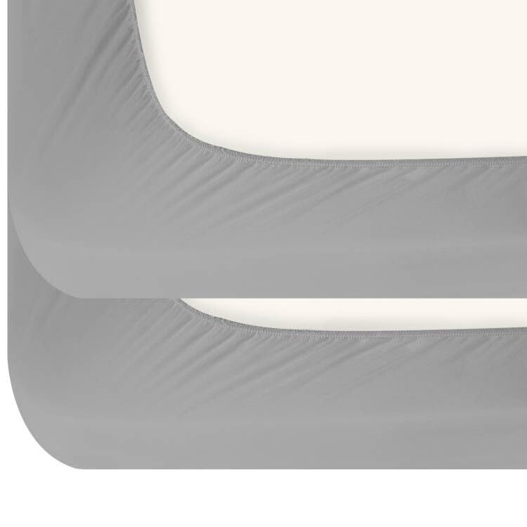 Biloban Short Queen Sheets 2 Pack 60’’×75’’ Fit for RV Queen, Grey gallery