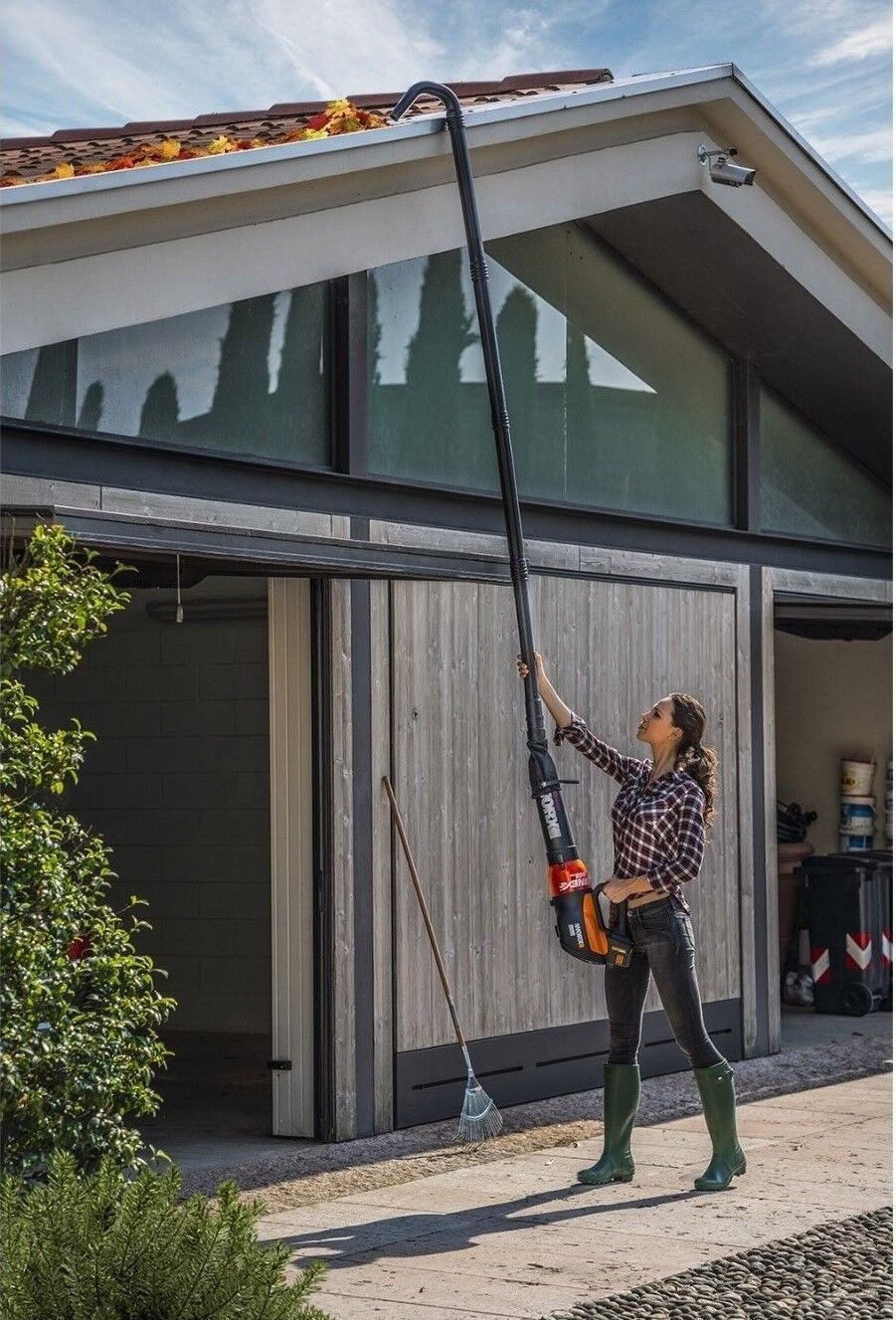 WORX WA4094 Universal Fit Gutter Cleaning Kit w/11ft reach for Leaf Blowers-OB gallery