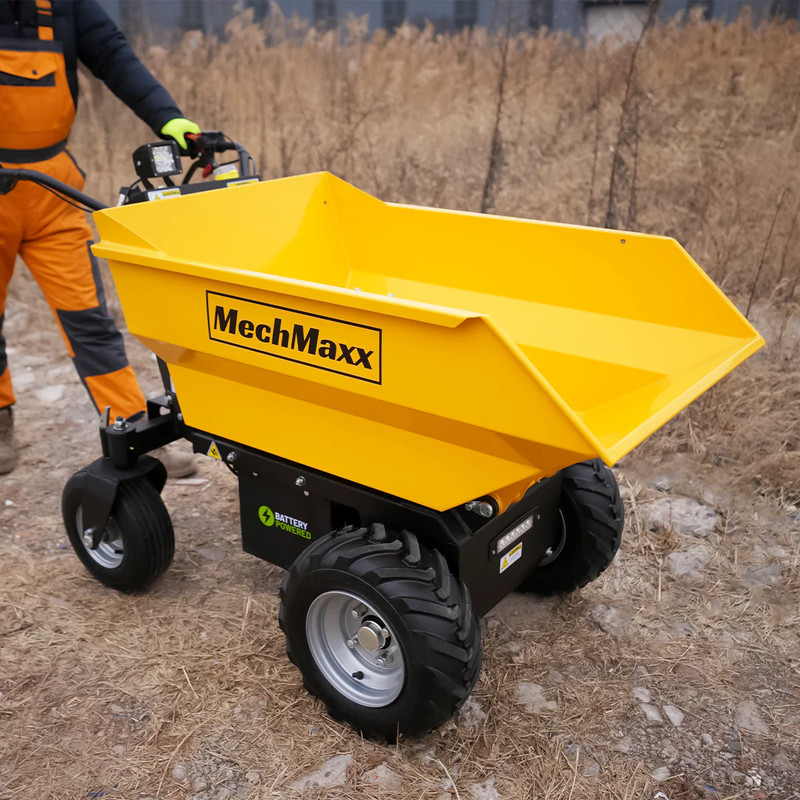 MechMaxx 1100Lbs Loading Battery Mini Dumper 1000W 48V Brushless DC Motor E50 gallery