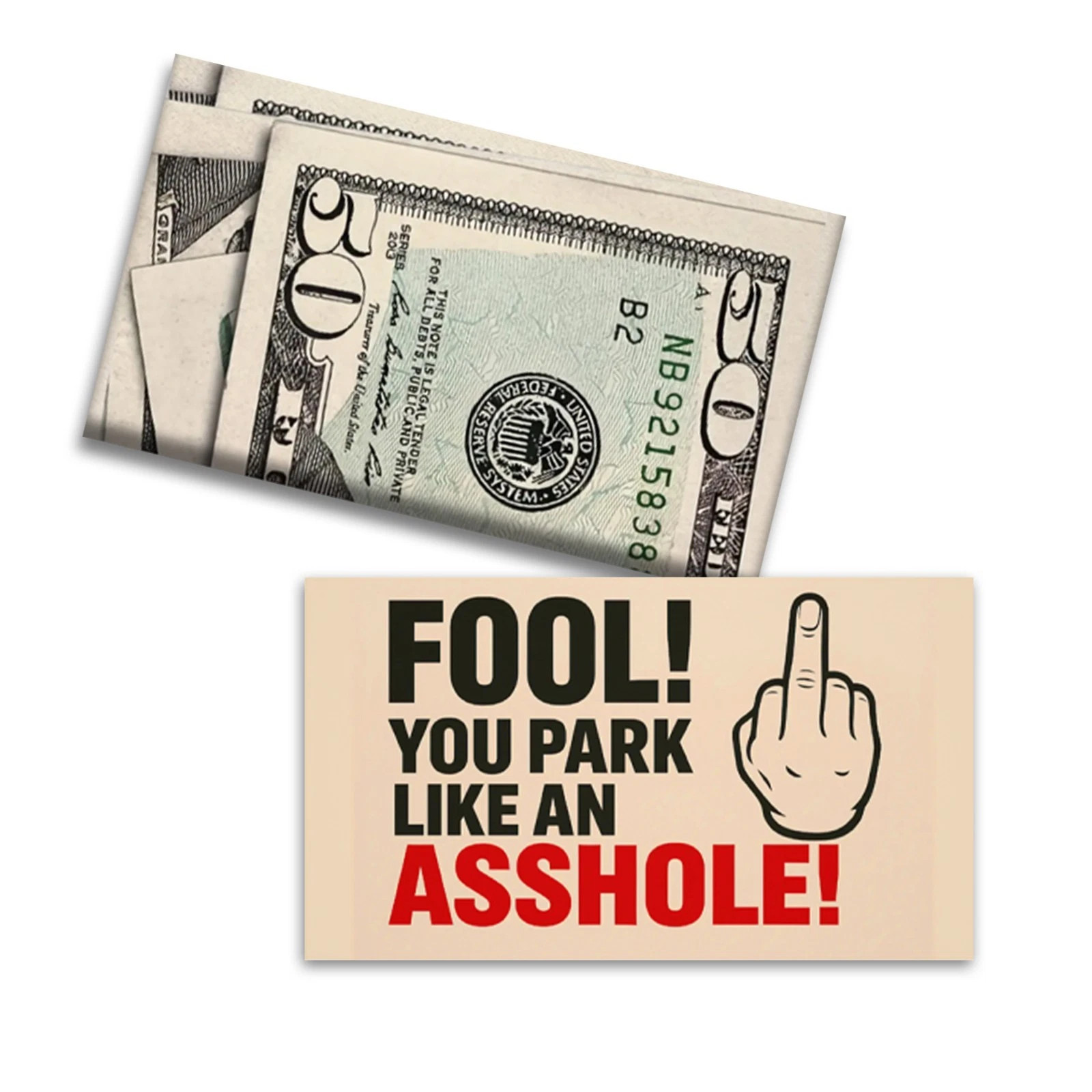 50 Pack Fake Parking Prank Cards – Funny Gag Ticket to Fool Bad Parkers gallery