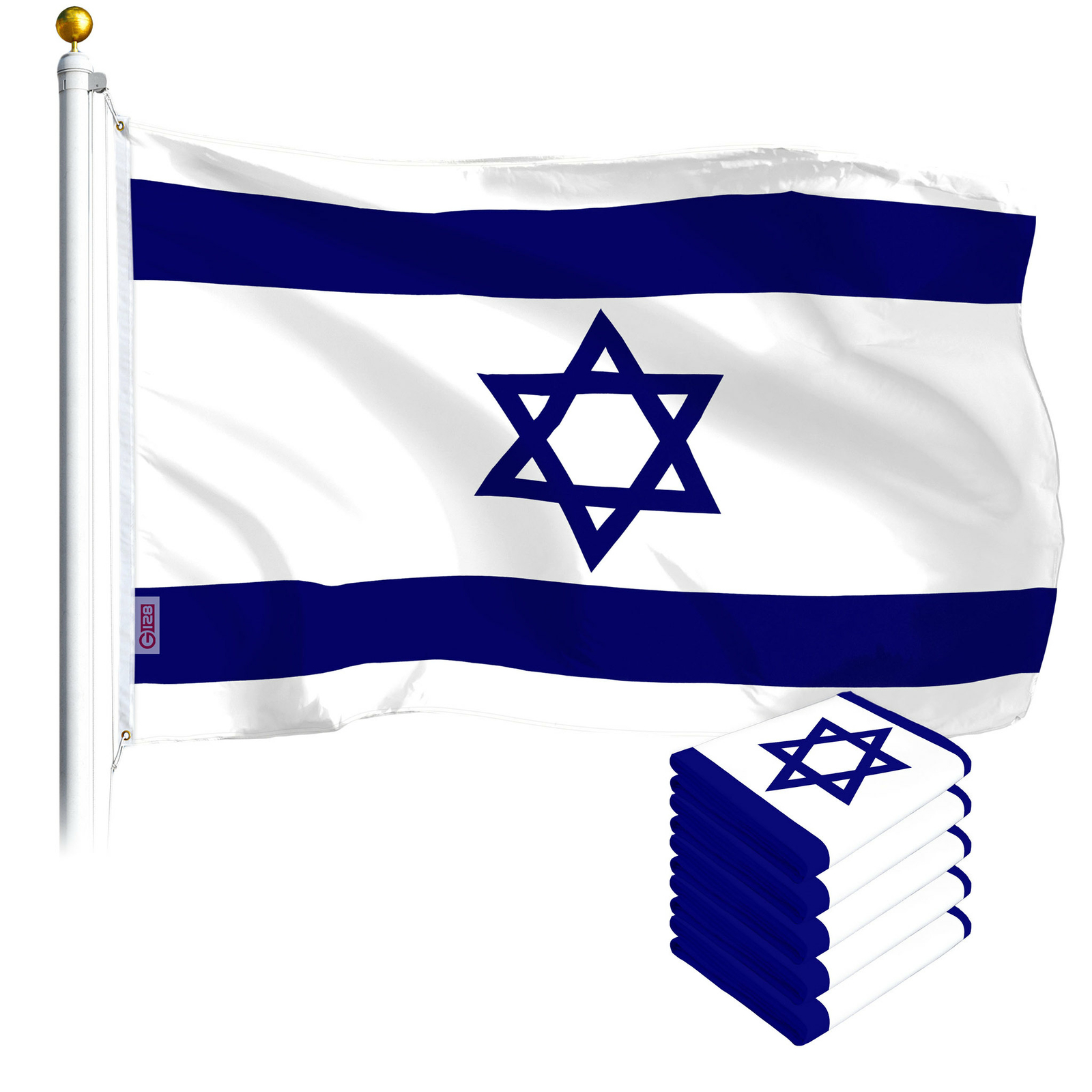 Israel Israeli Flag 3x5FT 5-Pack Printed Polyester By G128 gallery