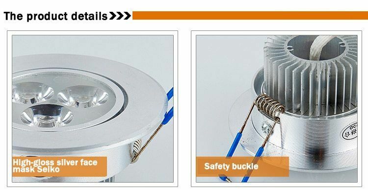 3W 3 Leds LED Downlight Recessed Ceiling Light LED Lamp Spotlight 12V AC85-265V gallery
