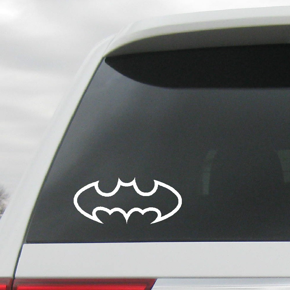 BATMAN OUTLINE DECAL VINYL LOGO SYMBOL BUMPER STICKER WINDOW gallery