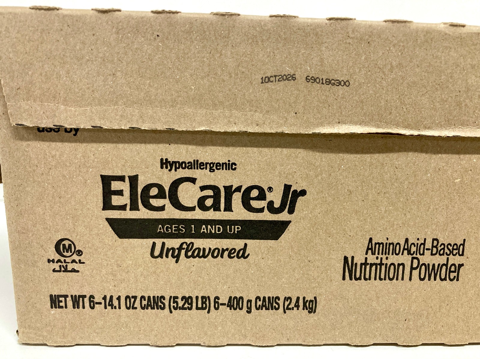 6 cans Nutrition Powder Unflavored Elecare Junior JR Oct 2026 Old Label Lot gallery