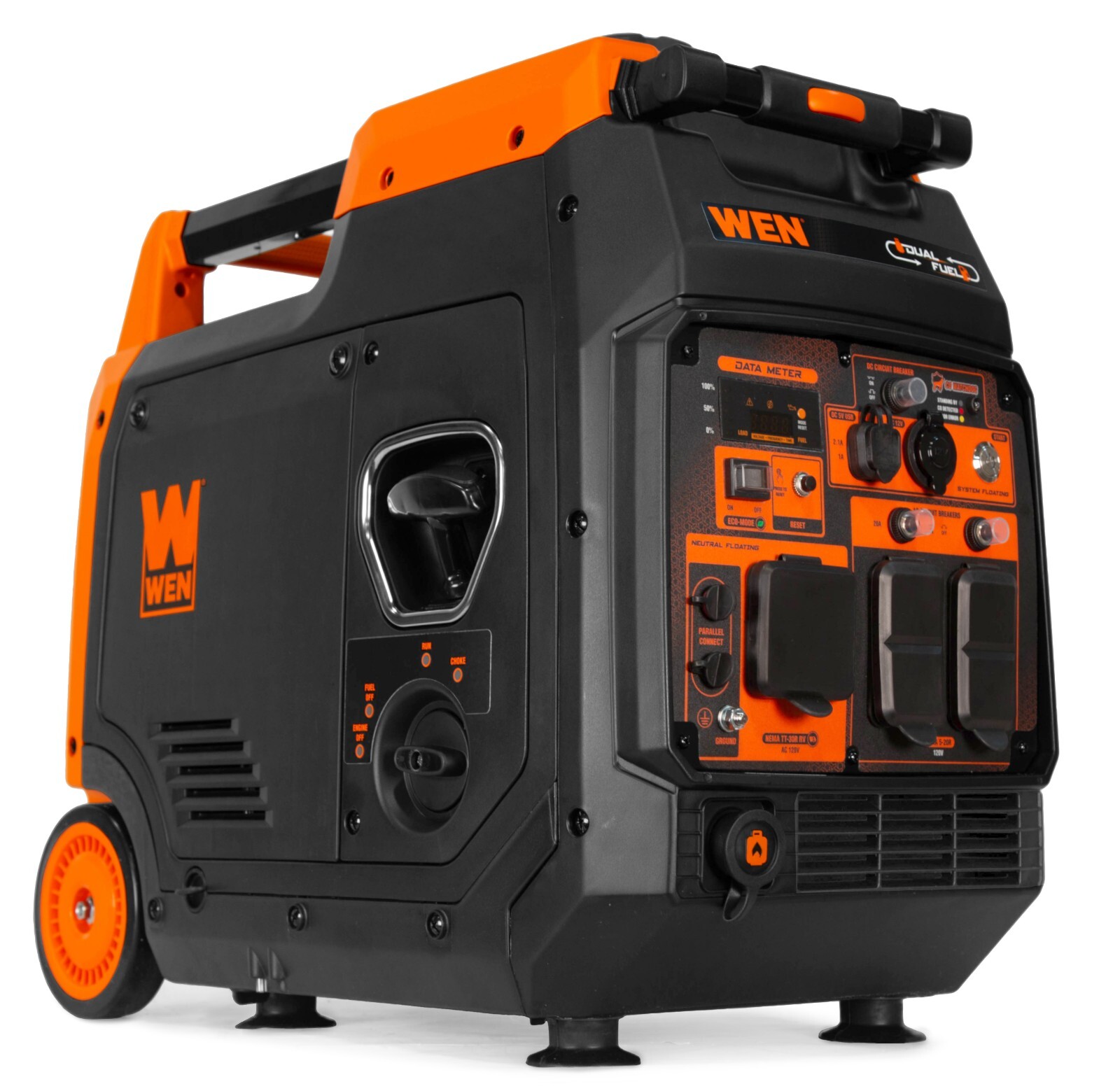 WEN DF480iX Quiet Lightweight 4800W Dual Fuel RV-Ready Electric Start Generator gallery