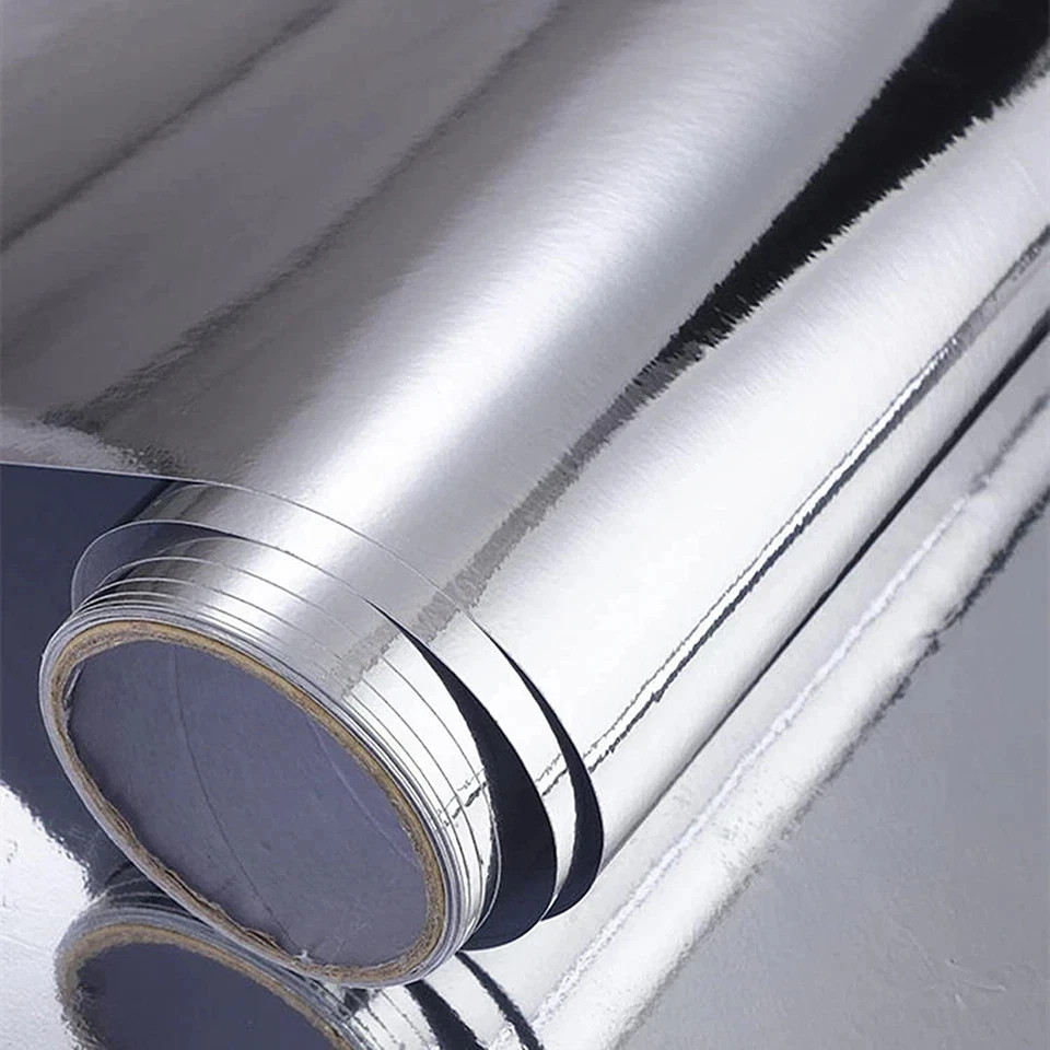 12''X78''Chrome Mirror Silver Vinyl Wrap Sticker Decal Film Sheet,Self-Adhesive gallery