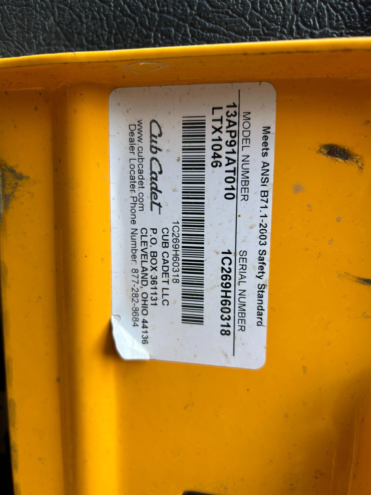 Cub Cadet LTX1046 13AP91AT010 engine drive pulley #756-0978B gallery