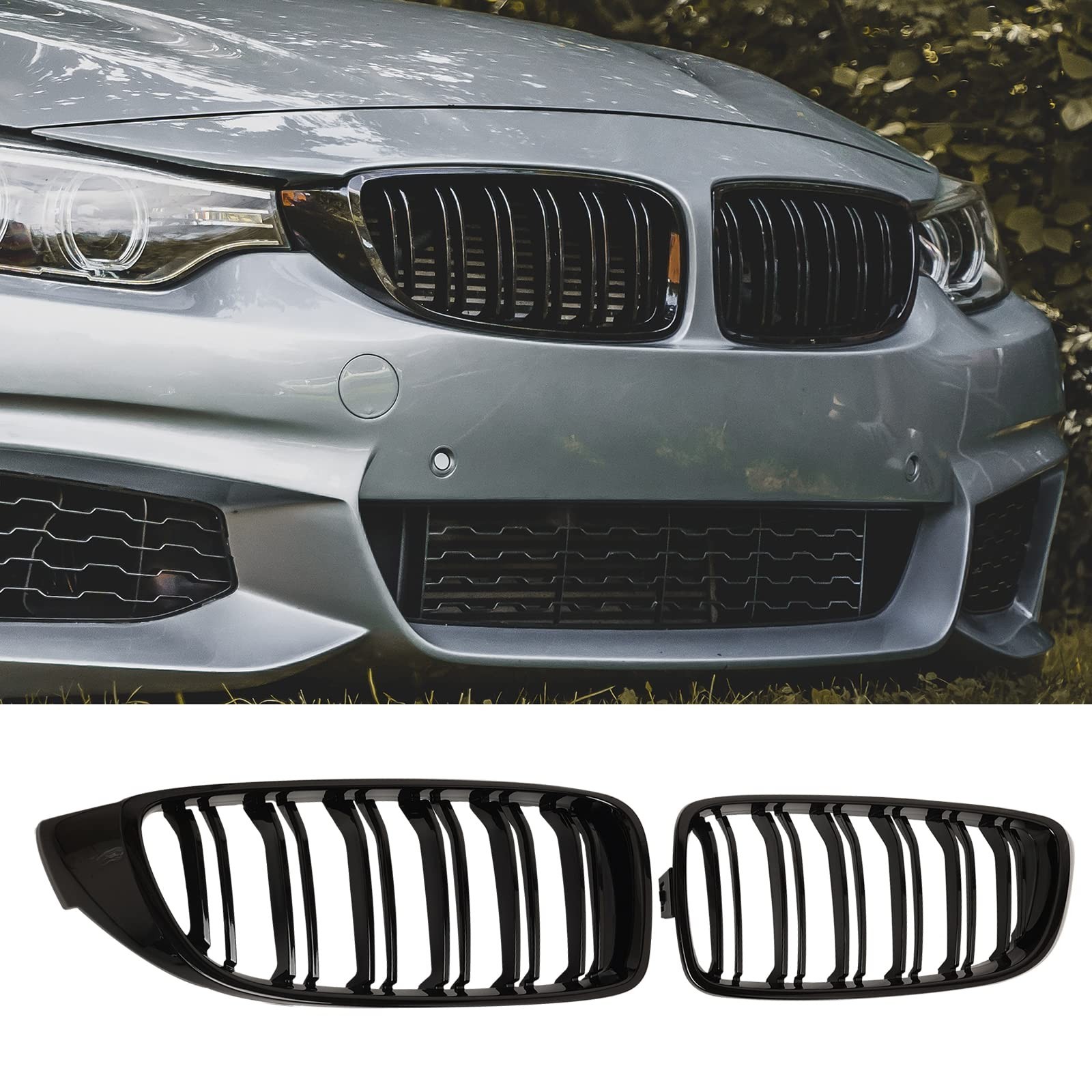 F32 Grille - Front Kidney Grille Compatible with 2014-2020 4 Series F32/F33/F... gallery