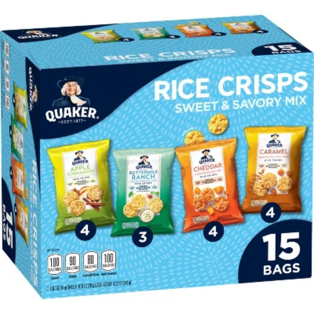 Quaker Sweet & Savory Rice Crisps Variety Pack, 15ct gallery
