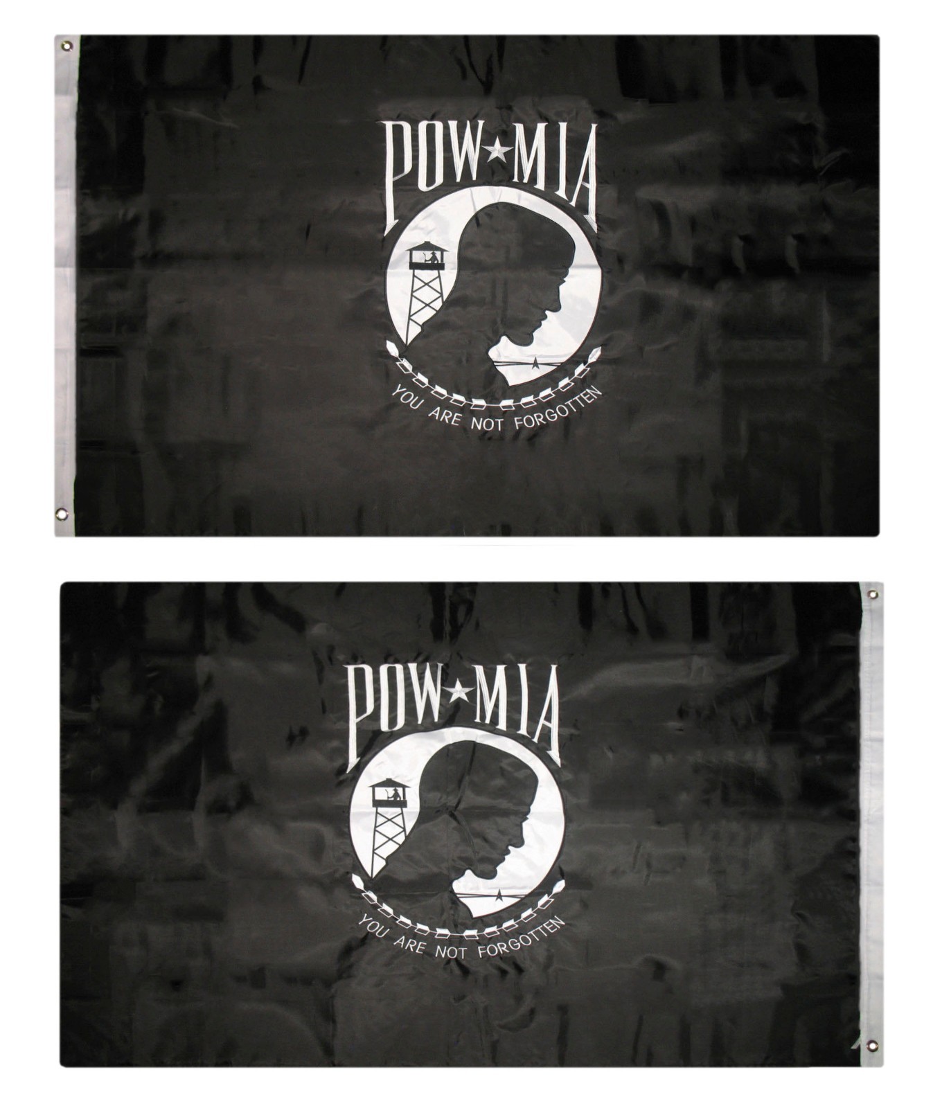 4x6 Embroidered Sewn Double Sided POWMIA Pow Mia 600D HEAVY DUTY NYLON Flag gallery